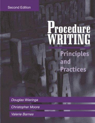 Douglas Wieringa: Procedure writing (1998, Battelle Press)