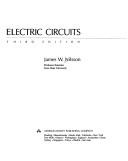 James William Nilsson: Electric circuits (1990, Addison-Wesley Pub. Co.)