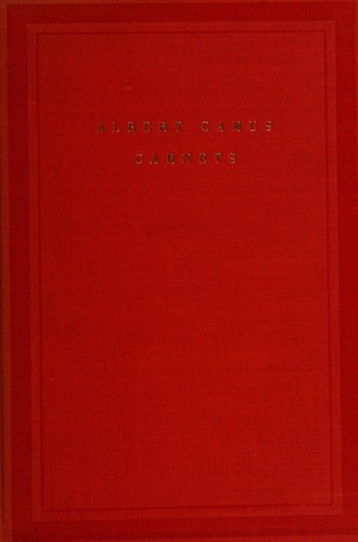 Albert Camus: Carnets (French language, 1962, Gallimard)