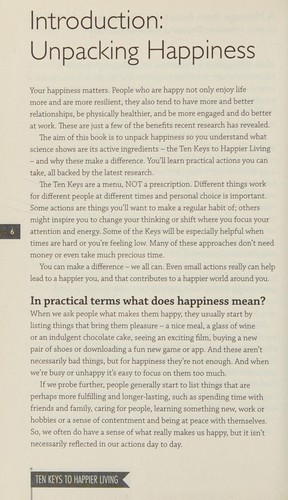 King, Vanessa (Psychologist): 10 keys to happier living (2016, Headline Publishing Group)