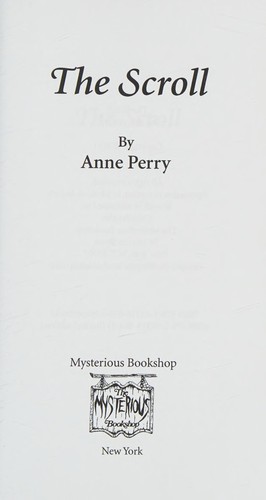 Anne Perry: Scroll (2013, Penzler Publishers)