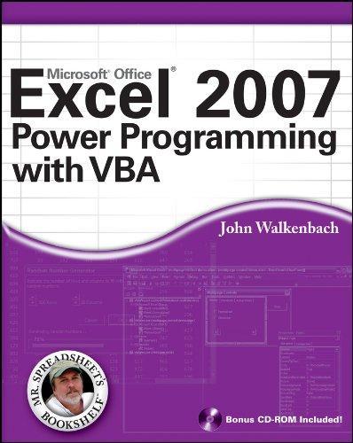 John Walkenbach: Excel 2007 power programming with VBA