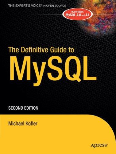 Michael Kofler: The definitive guide to MySQL (2004, Apress, Distributed to the book trade in the United States by Springer-Verlag)
