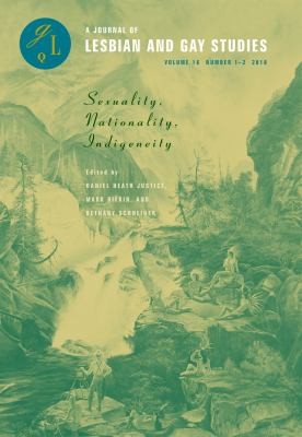 Mark Rifkin: Sexuality Nationality Indigeneity (2010, Duke University Press)