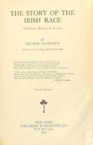 Seumas MacManus: The story of the Irish race (1921, The Irish publishing co.)