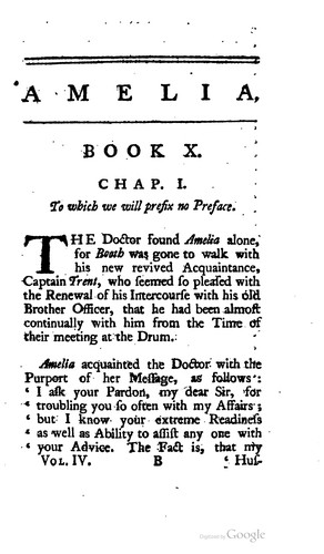 Henry Fielding: Amelia (1752, Printed for A. Millar)