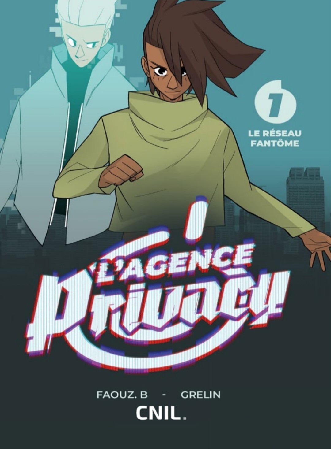 Grelin, Faouz B.: Le réseau fantôme (GraphicNovel, français language, Commission nationale de l'informatique et des libertés)