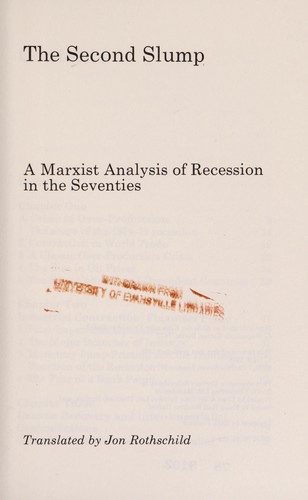 Ernest Mandel: The Second Slump