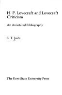 S. T. Joshi: H.P. Lovecraft and Lovecraft criticism (1981, Kent State University Press)