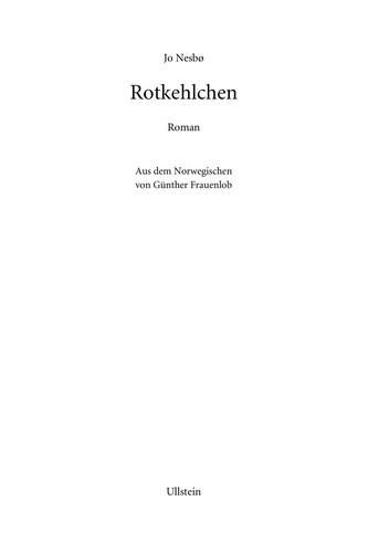 Jo Nesbø: Rotkehlchen (German language, 2010, List)
