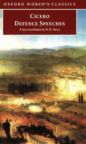 Cicero: Defence speeches (2000, Oxford University Press)