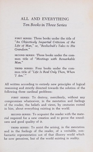 Georges Ivanovitch Gurdjieff: All and Everything (Arkana) (Paperback, Arkana)