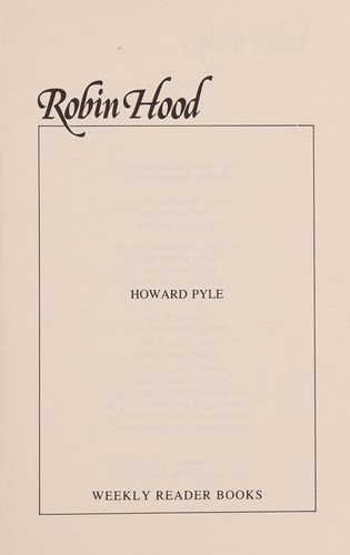 Howard Pyle: Robin Hood (1983, Weekly Reader)
