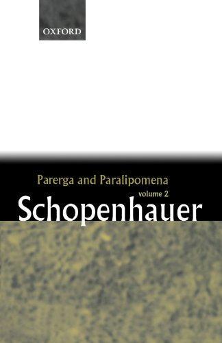 Arthur Schopenhauer: Parerga and Paralipomena (2001)