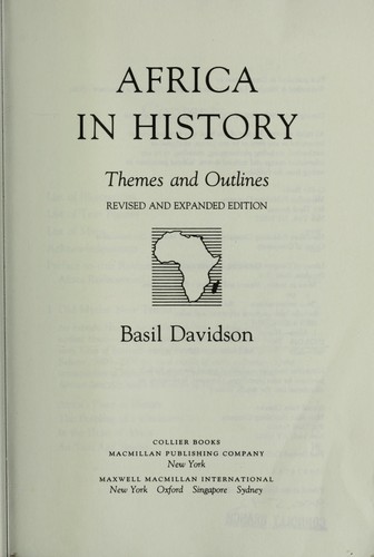 Basil Davidson: Africa in History (Paperback, Collier Books)