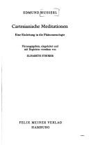 Edmund Husserl: Cartesianische Meditationen (German language, 1977, Meiner)