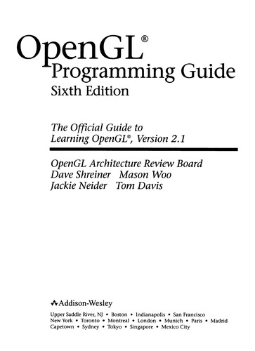 Dave Shreiner: OpenGL programming guide (2007, Addison-Wesley)