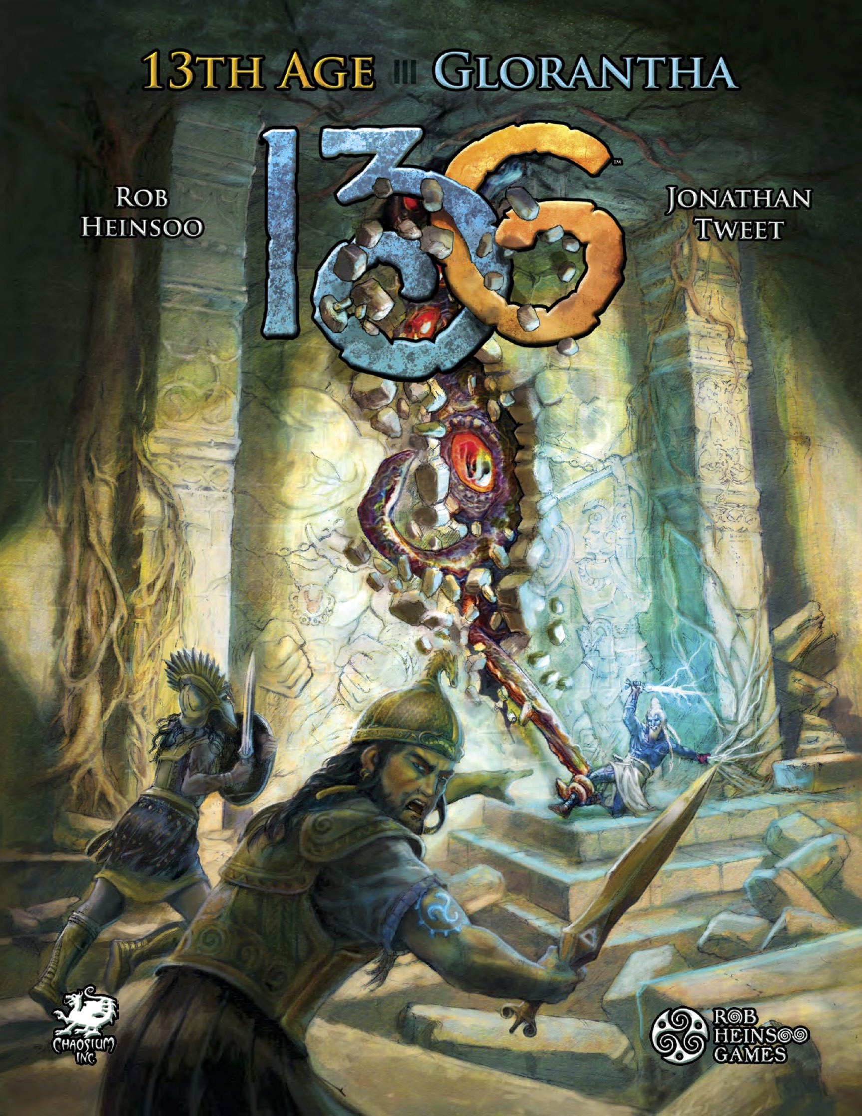 Jonathan Tweet, Greg Stafford, Rob Heinsoo, Jeff Richard, Cal Moore, ASH LAW: 13th Age Glorantha (Hardcover, Chaosium, Moon Design)