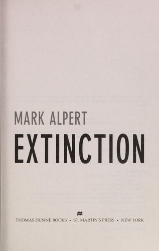 Mark Alpert: Extinction (2013)