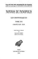 Nonnus of Panopolis: Les Dionysiaques. (French language, 2004, Belles lettres)