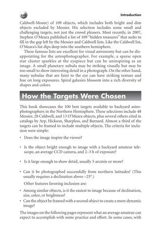 Ruben Kier: The 100 best targets for astrophotography (2009, Springer)