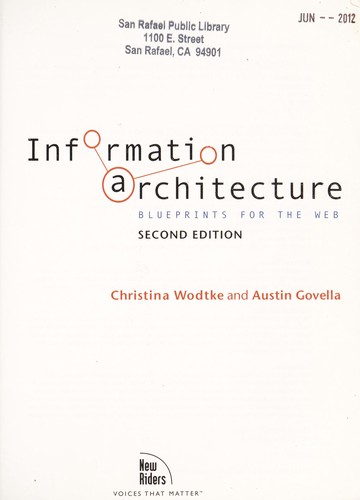 Christina Wodtke: Information architecture (2009, New Riders)