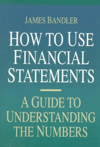 James Bandler: How to use financial statements (1994, Irwin Professional Pub.)