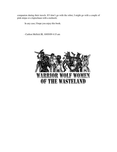 Carlton Mellick: Warrior wolf women of the wasteland (2009, Avant Punk)