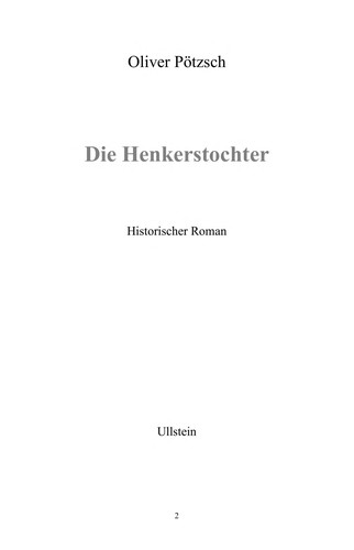 Oliver Pötzsch: Die Henkerstochter (EBook, German language, 2010, Ullstein eBooks)