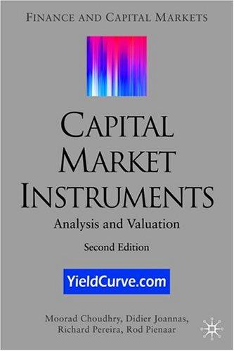Moorad Choudhry, Didier Joannas, Richard Pereira, Rod Pienaar: Capital Market Instruments (Hardcover, 2005, Palgrave Macmillan)