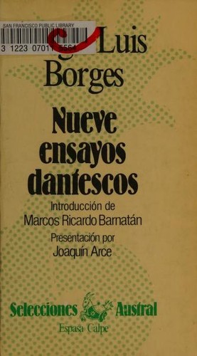 Jorge Luis Borges: Nueve ensayos dantescos (Spanish language, 1983, Espasa-Calpe)