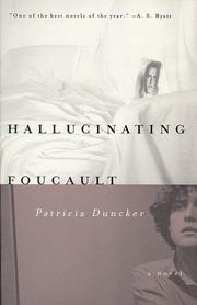Patricia Duncker: Hallucinating Foucault (1998, Vintage Books)