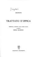 Xenophon: Trattato d'ippica (Italian language, 1980, Cisalpino-Goliardica)