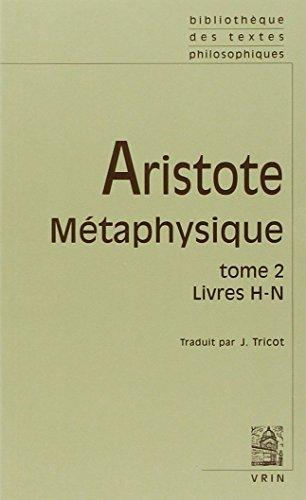Αριστοτέλης: Métaphysique: Livres H-N (French language)