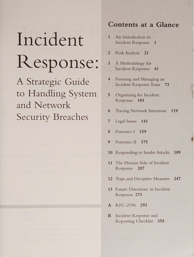 E. Eugene Schultz, Russell Shumway: Incident response (Paperback, 2002, New Riders)