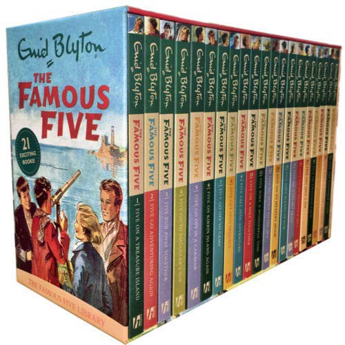 Enid Blyton: Enid Blyton Famous Five Series, 21 Books Box Collection Pack Set (Paperback, Hodder Children's Books)