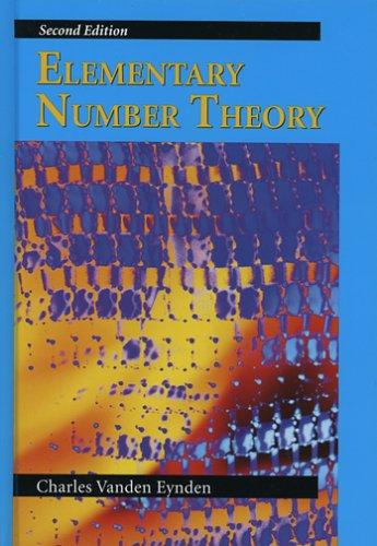 Charles Vanden Eynden: Elementary Number Theory (Hardcover, Waveland Pr Inc)