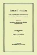 Edmund Husserl: Ideen zu einer reinen Phänomenologie und Phänomenologischen Philosophie (German language, 1976, M. Nijhoff)