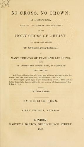 William Penn: No cross, no crown (1842, Harvey)