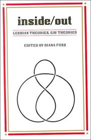Diana Fuss: Inside/Out (1991, Routledge)