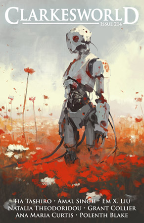 Neil Clarke, Amal Singh, Natalia Theodoridou, D. A. Xiaolin Spires, Em X. Liu, Arley Sorg, Tia Tashiro, Grant Collier, AnaMaria Curtis, Polenth Blake: Clarkesworld Magazine, Issue 214 (EBook, 2024, Wyrm Publishing)