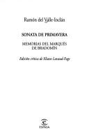 Ramón del Valle-Inclán: Sonata de primavera (Spanish language, 2000, Espasa)