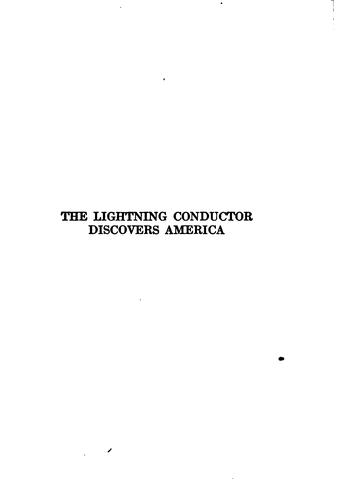 Charles Norris Williamson: The lightning conductor discovers America (1916, Doubleday, Page & company)