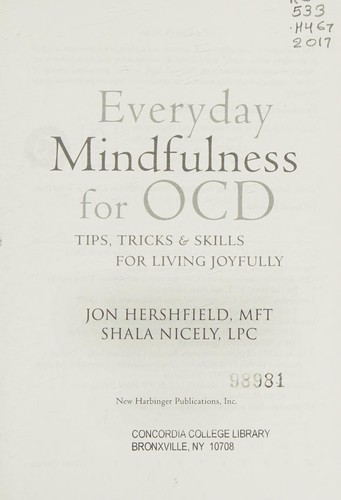 Jon Hershfield: Everyday mindfulness for OCD (2017)