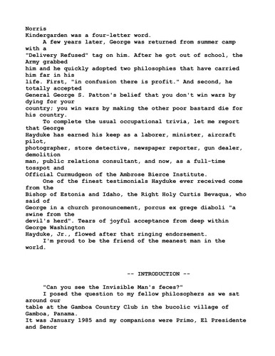 George Hayduke: Make 'em pay! (1993, Carol Publishing)