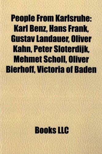 People From Karlsruhe (2010, Books LLC)