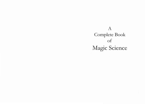 Frederick Hockley: A complete book of magic science (2008, Teitan Press)
