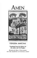 Yehuda Amichai: Amen (1977, Harper & Row)