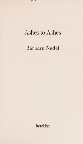 Barbara Nadel: Ashes to ashes (2008, Headline)