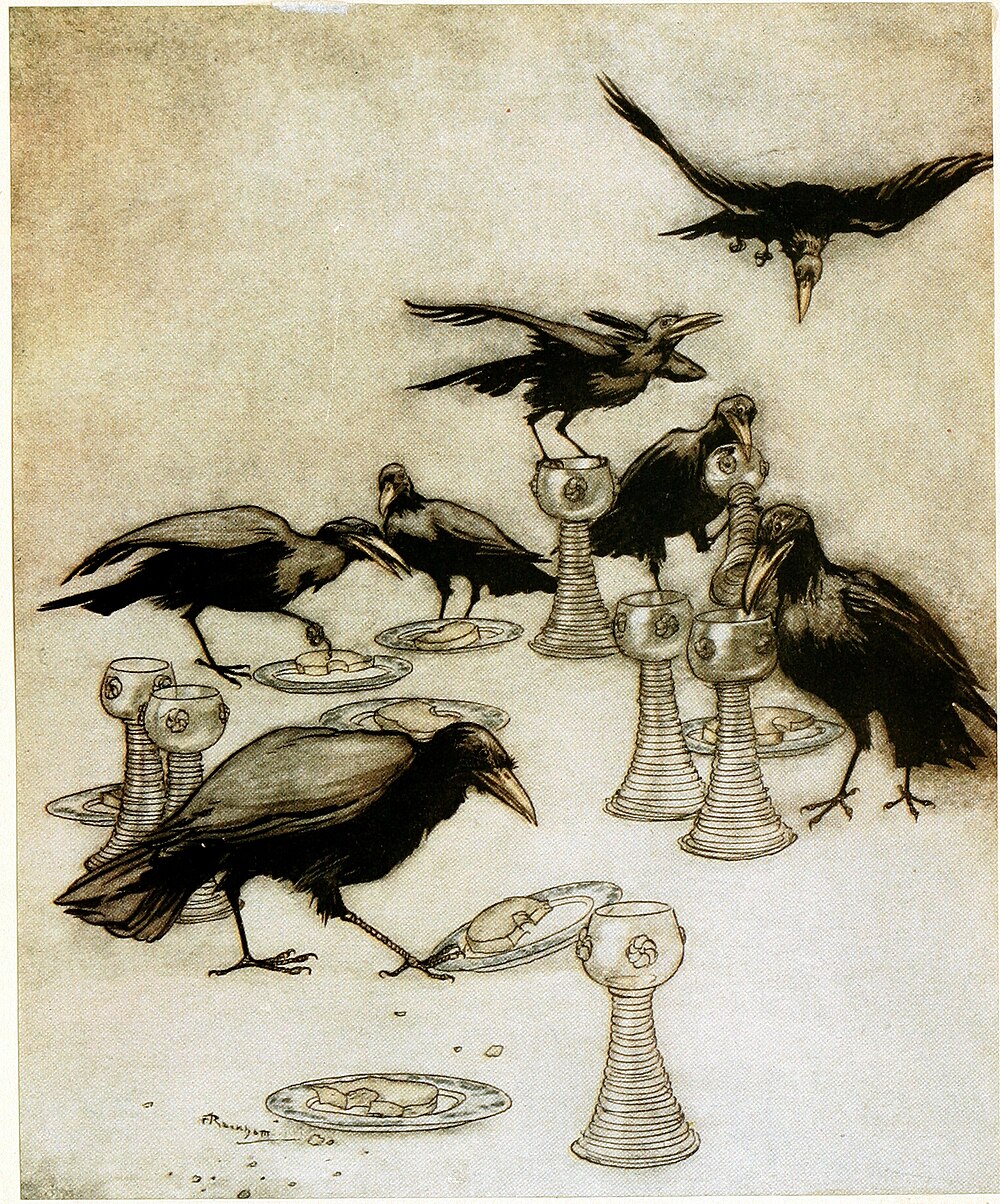 Brothers Grimm, Wilhelm Grimm, Jacob Grimm: The Seven Ravens (1909, Doubleday)